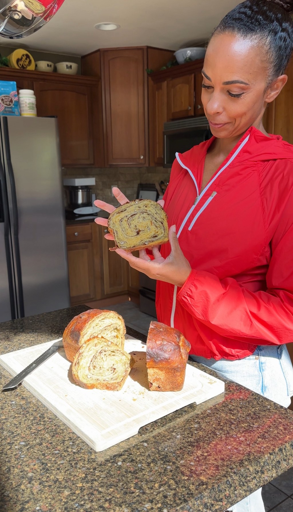 Pumpkin and toasted pecan cinnamon swirl soft sandwich sourdough&nbsp;loaf